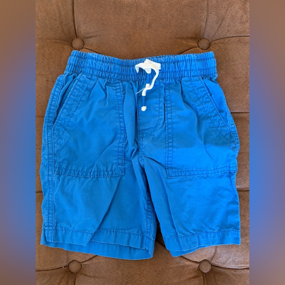 Blue Drawstring Shorts